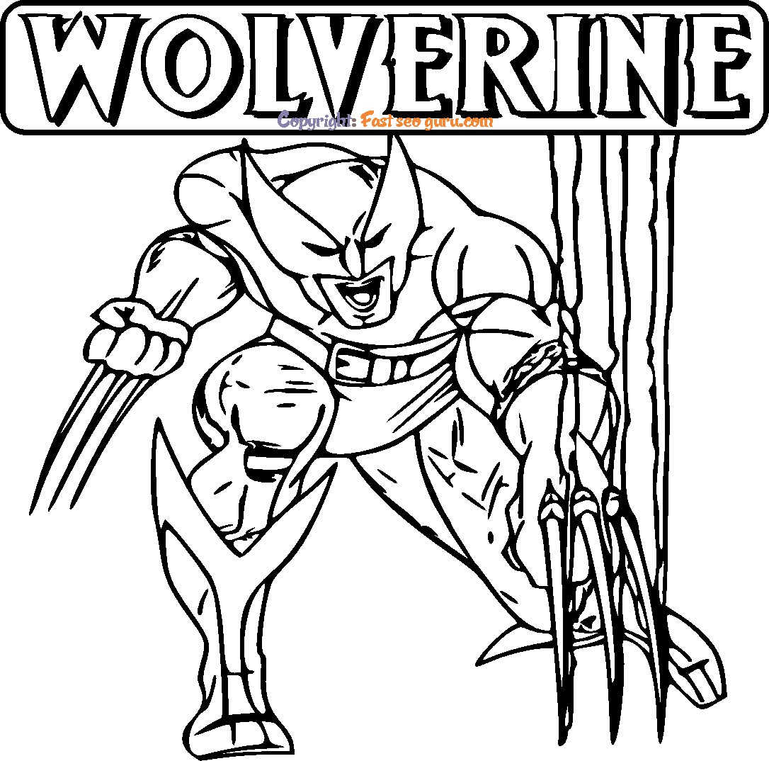 marvel wolverine coloring pages for adults